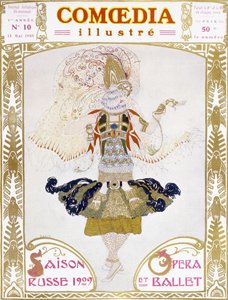 Copertina di Comoedia, 1909 da Leon Bakst